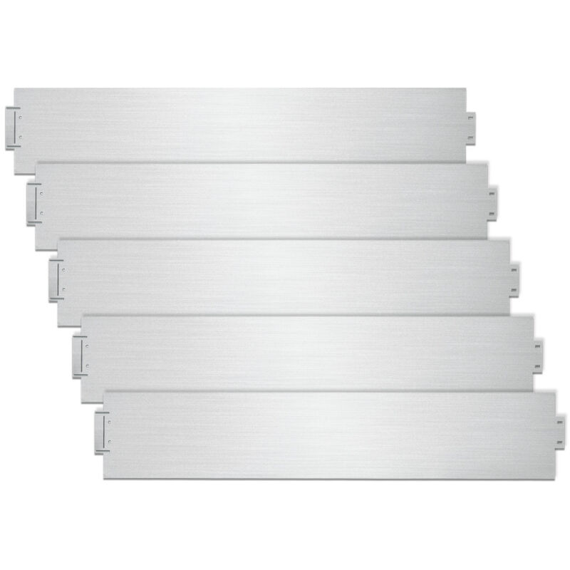 Einfeben 10M Bordure de pelouse 100x18cm Bordure de tonte Bordure de chemin Bordure de parterre Métal galvanisé Bordure de parterre