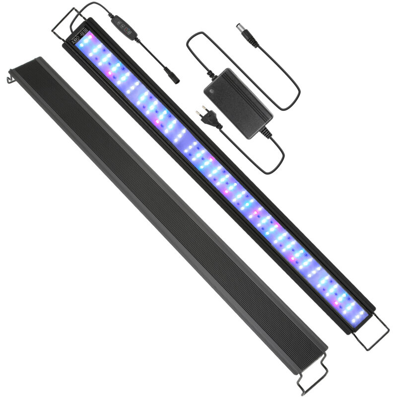107-130cm led Eclairage Aquarium, led rgb+ 24/7 Éclairage led Aquarium avec Minuteur, 45W ,pour Plantes d'Aquarium - Hengda