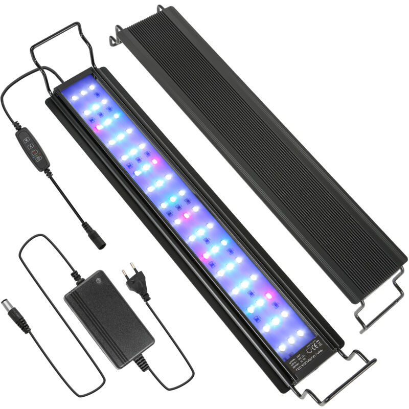 Hengda - 45-70cm led Eclairage Aquarium, led rgb+ 24/7 Éclairage led Aquarium avec Minuteur, 18W ,pour Plantes d'Aquarium