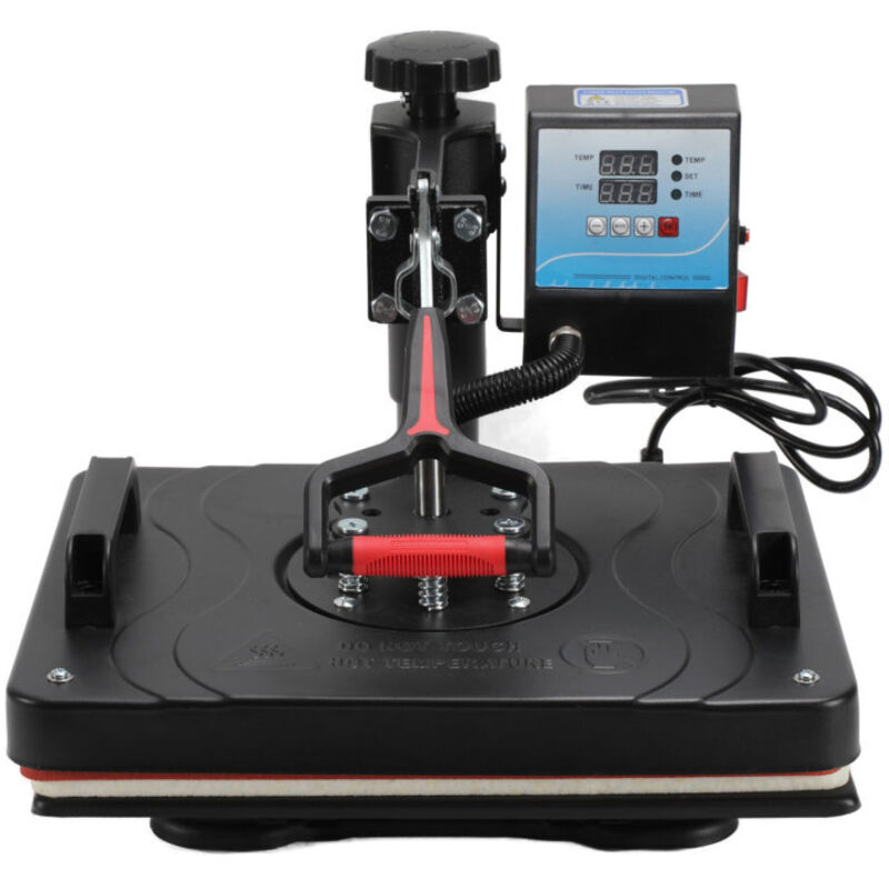 8 en 1 Presse a Chaud Machine deImpression 1250 w Presse a Chaleur Polyvalente pour T-shirt Avec controleur numerique led de temperature et de temps