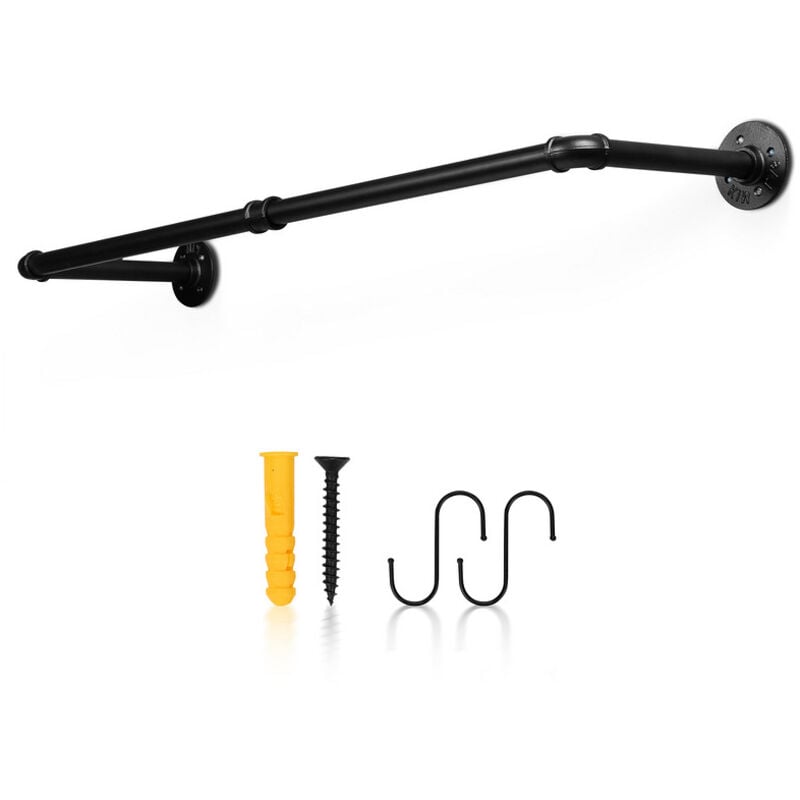 Einfeben 90cm Tringle à vêtements penderies en acier inoxydable jusqu'à 65 kg de charge