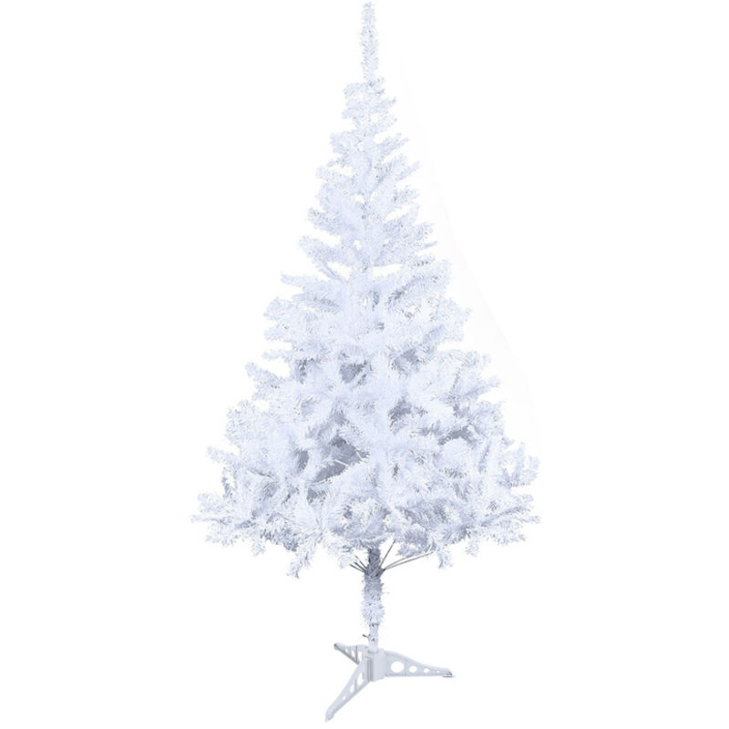 HENGMEI Albero di Natale artificiale, PVC, verde, con illuminazione, con supporto, circa 820 punte, decorazione natalizia, 210 cm
