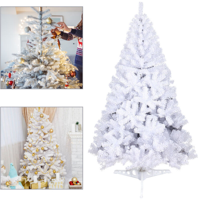 COSTWAY Albero Di Natale Artificiale Con Fibra Ottica 150/180 CM - Foto 6