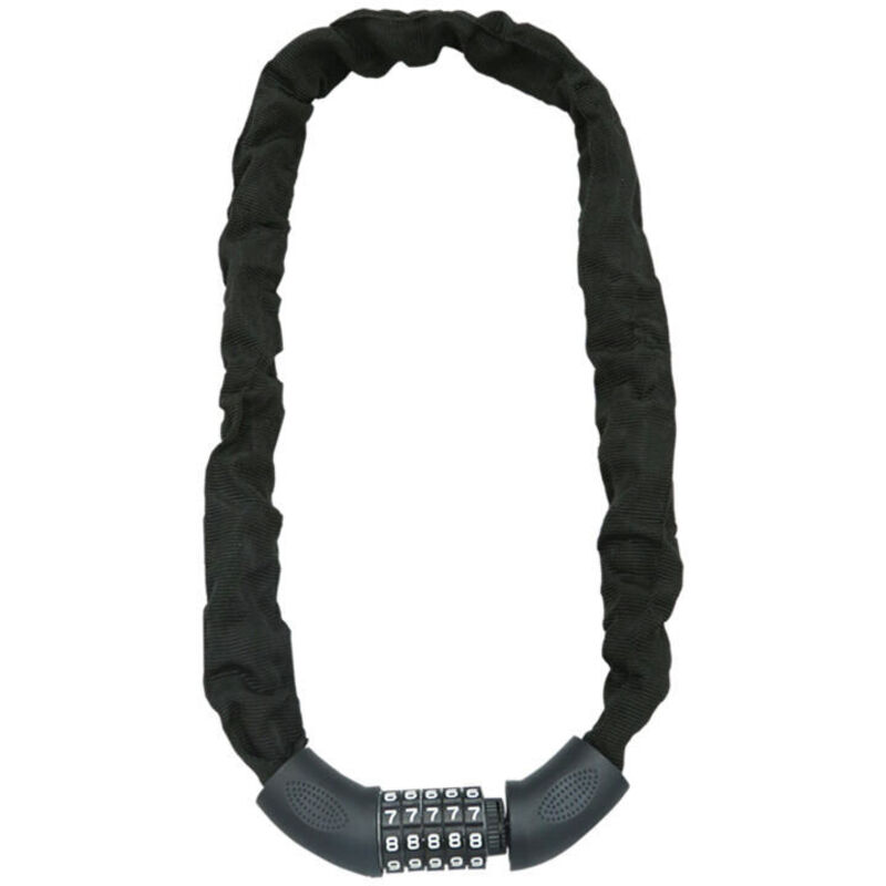 Image of Hengda - swanew Antifurto per bicicletta. catena antifurto per biciclette.lucchetto a combinazione a 5 cifre . moto o passeggino. in acciaio 90 cm