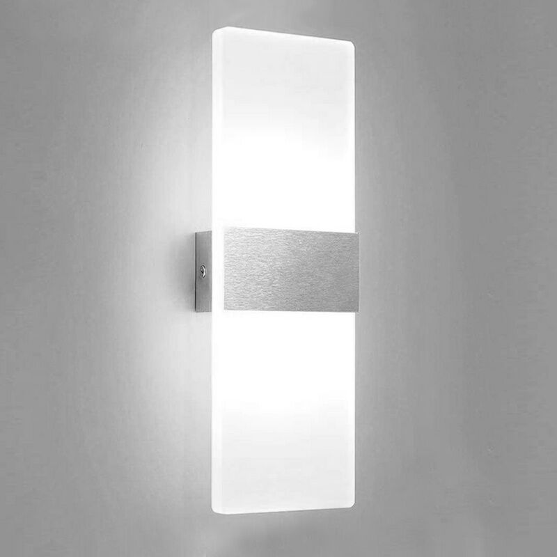 Image of Hengda Applique LED Appendiabiti Luce corridoio interno Scala Camera da letto esterna Applique bianca 6W