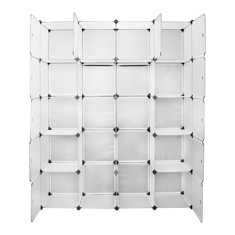 Armoire à vêtements diy Étagère enfichable Porte-manteau Étagère pour enfants Système d'étagères pour - Hengda