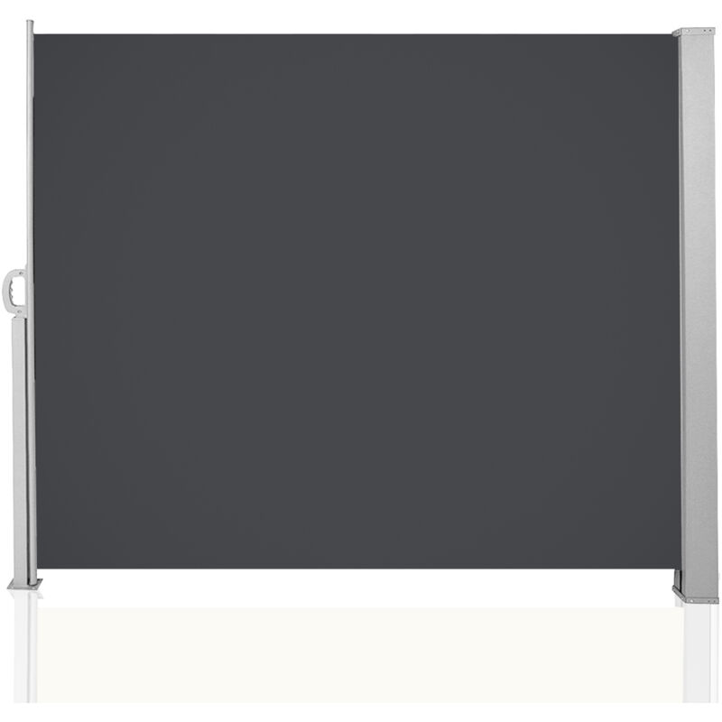 Auvent latéral Rétractable 140x300cm Paravent Extérieur Store latéral patio Protection de la Vie privée Extensible Résistant Gris - Hengda