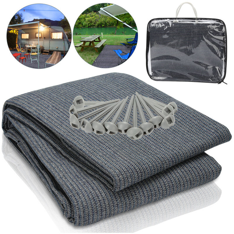 Hengda - Auvent tapis étanche camping tapis tente sol extérieur tente bâche pique-nique couverture caravane 300x600CM