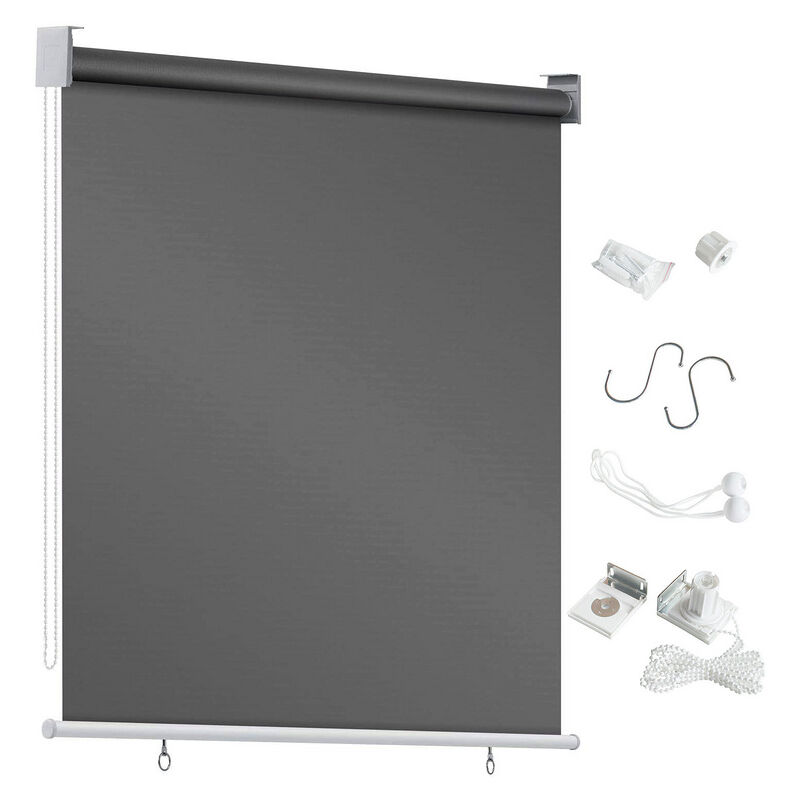 Hengda - auvent vertical 140 x 240 cm . store vertical résistant aux uv. protection contre le vent et brise-vue. anthracite