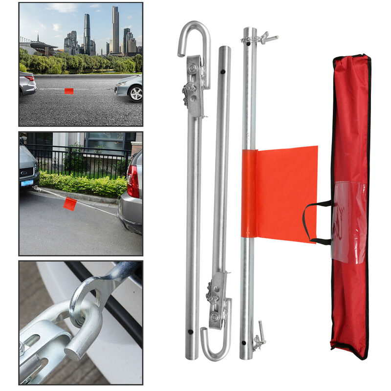 Hengda - Barre de remorquage 1.8 m 3 pièces jusqu'à 2T véhicules avec barre de remorquage amortissante aide au remorquage de voiture