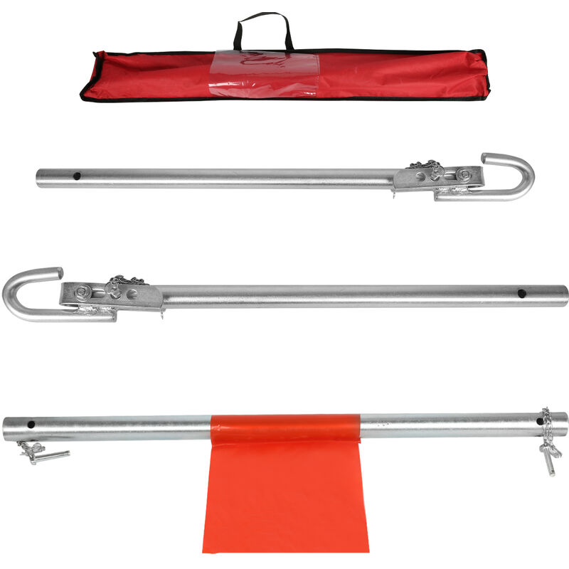 Hengda - Barre de remorquage 1.8 m 3 pièces avec sac de transport jusqu'à 2T véhicules avec barre remorquage amortissante aide au remorquage