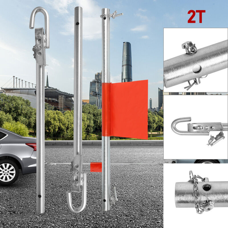 Hengda Barre de remorquage Barre d'attelage de sécurité capacité de traction 2000kg 1.8M