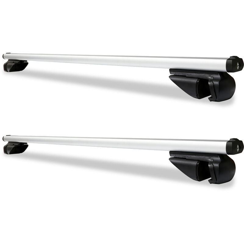 Barre de toit universelle L124 Barre de toit réglable 150 kg Support de base de voiture en aluminium avec clé