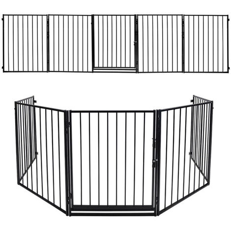 LITZEE Porta magica per cani, barriera di sicurezza per cani da 180 x 72  cm, barriera