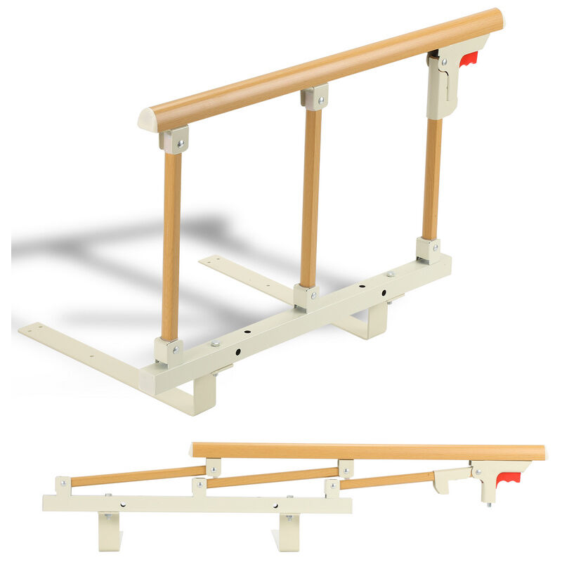 Hengda - Barriere De Lit Adulte pour Personnes Âgées/Adulte Lit Garde Rail Latéral Pliable. Lit Portable De Sécurité Barrière Garde-Corps 70x40cm