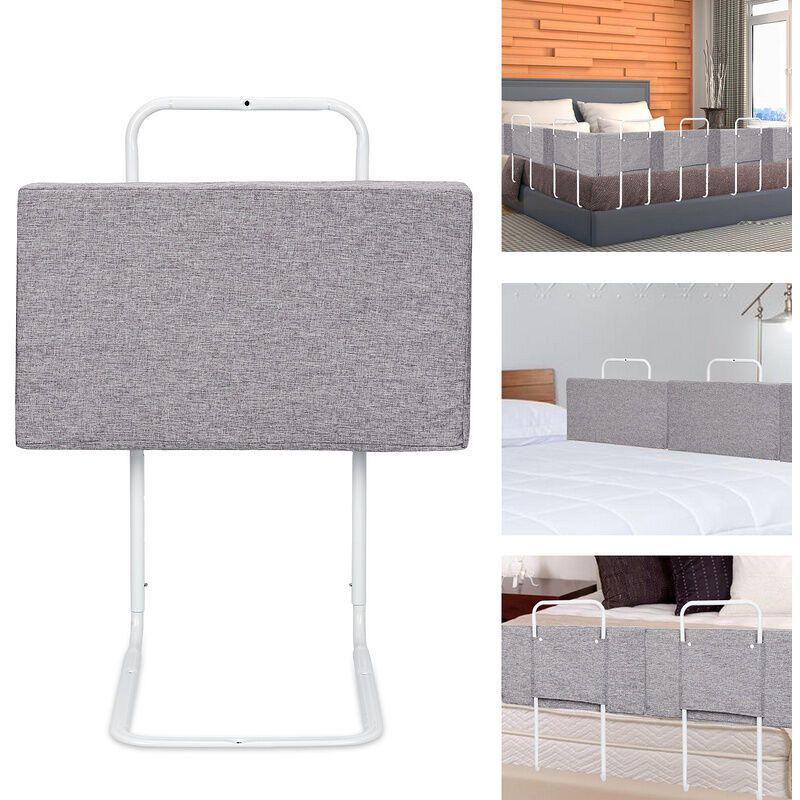 Hengda - Barrière de lit Réglable en hauteur Combinaison gratuite Protection contre les chutes pour lit parental Convient pour matelas 60 cm gris