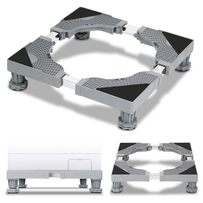 Base de Machine à Laver Piédestal Réglable en hauteur 4 pieds 41-66cm Support de machine à laver - Hengda