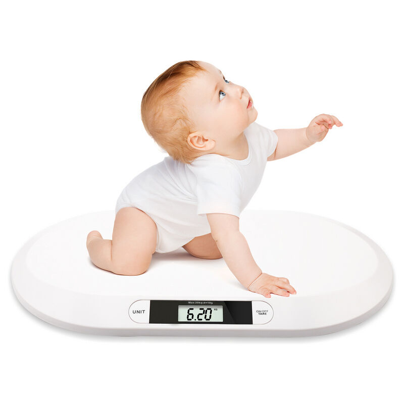 Image of Bilance per bambini elettronica pesa bimbo con display digitale 20 kg Progettazione impermeabilizzante - bianca - Hengda