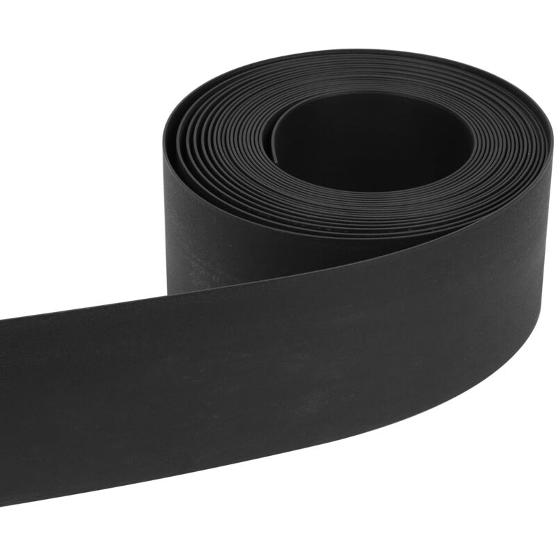 Bordure de jardin Bordure de pelouse flexible Bordure de lit en plastique dur Bordure de tonte Jardinage 10mx14cmx2mm Noir - Hengda