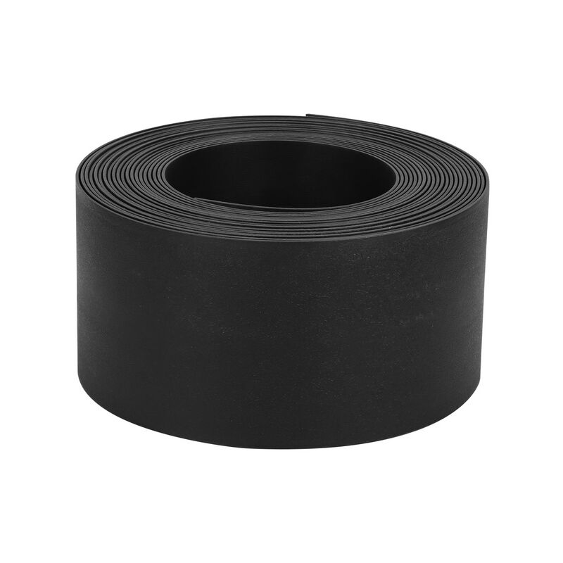 Hengda Bordure de jardin en PE Bordurette de jardin flexible Bordure de pelouse 2mm pavé noir 1000x14x0.2cm