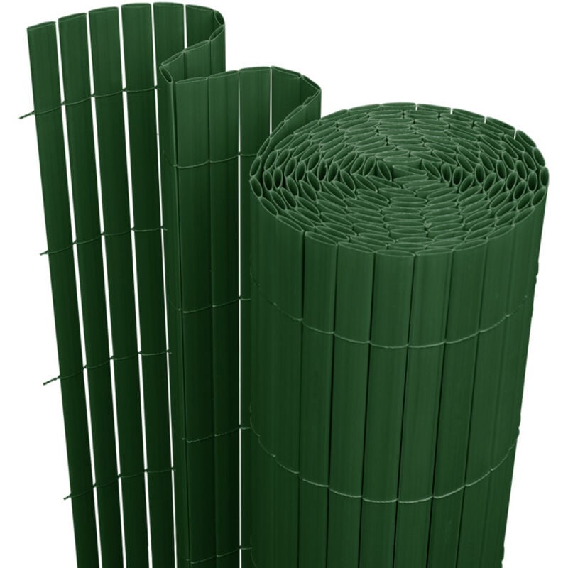 Einfeben Brise-vue Canisse pvc pour jardin balcon terrasse, Vert(90 x 400 cm)