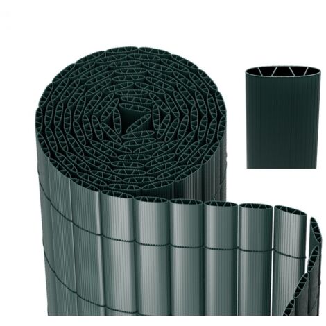 Hengda Canisse in PVC per giardino balcone terrazzo Recinzione frangivento per balcone Tende per balcone Verde 140 x 600cm