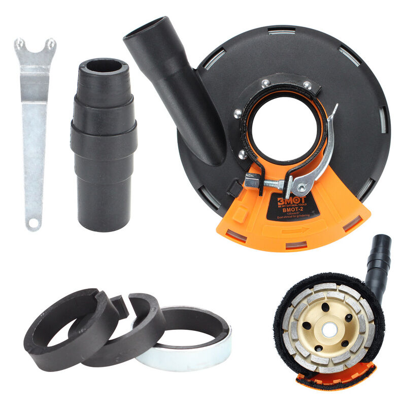 Hengda - carter d'aspiration ponçage pour meuleuses 125 mm