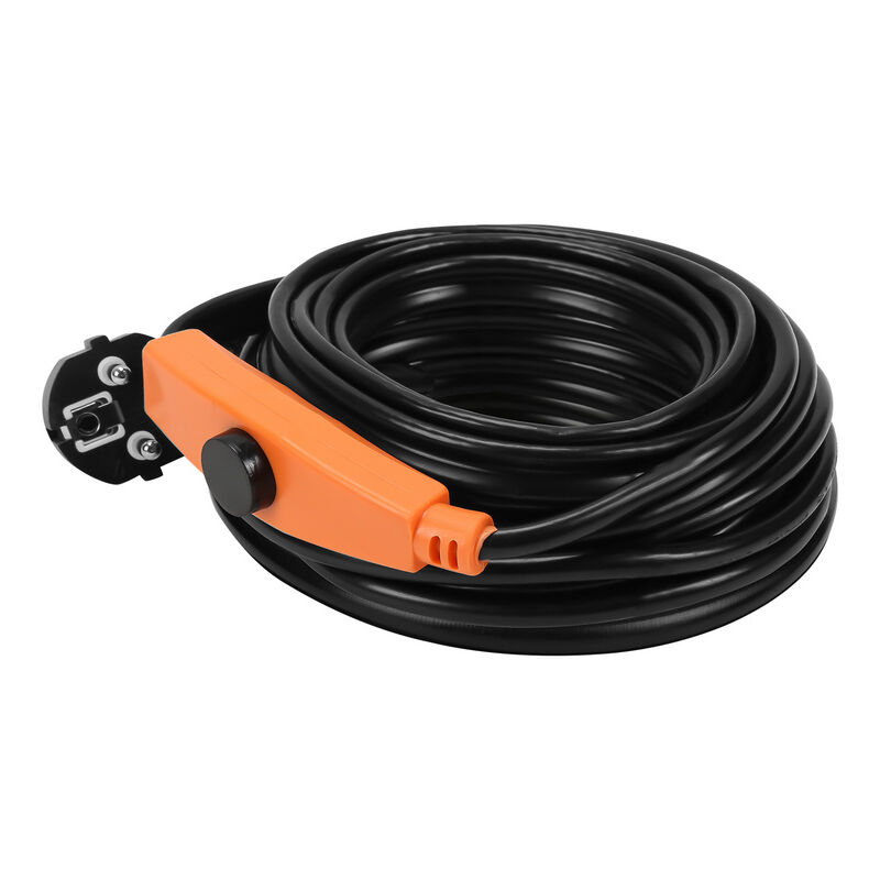 Hengda - Câble chauffant Câble antigel Traçage de tuyaux autorégulant avec thermostat 8m 128W
