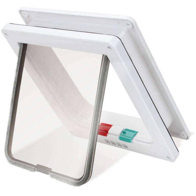 Hengda - Chatière avec fermeture magnétique et 4 voies, résistante aux intempéries, facile à installer, offrant une isolation parfaite et une