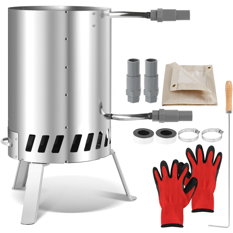 Chauffage de la piscine Spirale en acier inoxydable Tuyau de piscine Chauffage de la piscine avec tapis de feu - Hengda