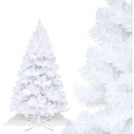 Hengda Christmas Tree Artificial Xmas Tree Festive Decoration Pine Metal Stand 5ft White