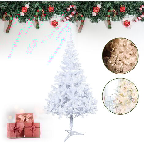 Hengda Christmas Tree Plastic Fir Tree Pine Needles Outdoor Xmas 120cm White