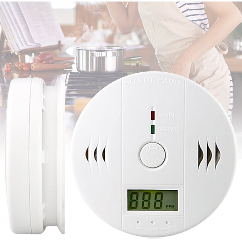 Co Monoxyde de carbone 1 pcs Détecteur de monoxyde de carbone installation Monoxyde de carbone - Hengda