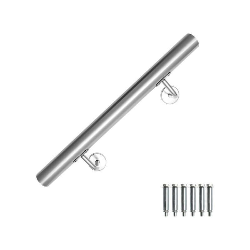 Corrimano in acciaio inox 50 cm appoggiamano a