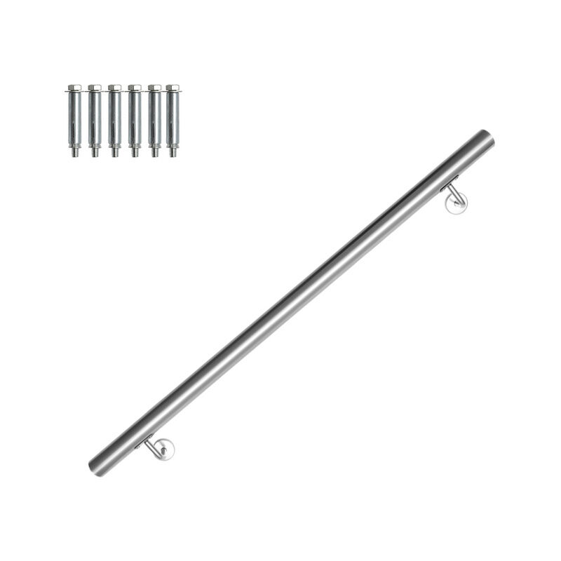 Corrimano in acciaio inox 100 cm appoggiamano a