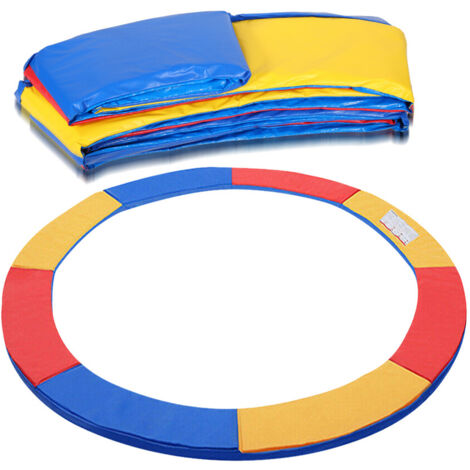 Hengda Cuscino di Protezione per Trampolino  Protezione dei Bordi delle Molle per Trampolino  Resistente ai Raggi UV  244 CM Multicolore