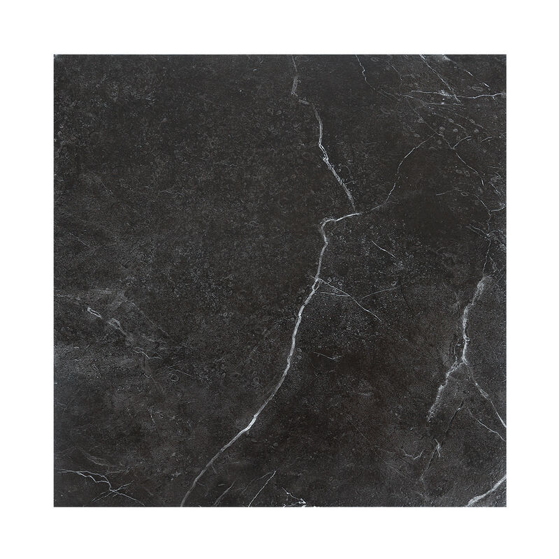 Dalles de sol pvc adhésives -1 Boites de 11 dalles vinyle auto-adhésives - Marbre noir - ca.1 m² - Hengda