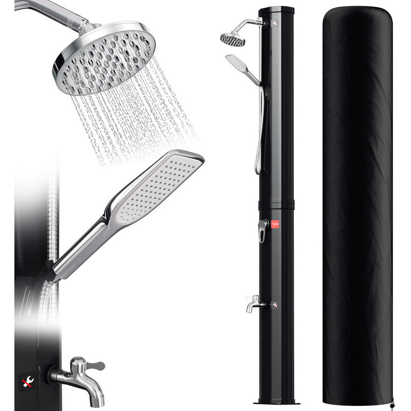 Douche solaire Douche de piscine Douche de camping Douche de jardin 40L (avec couvercle de protection) - Hengda