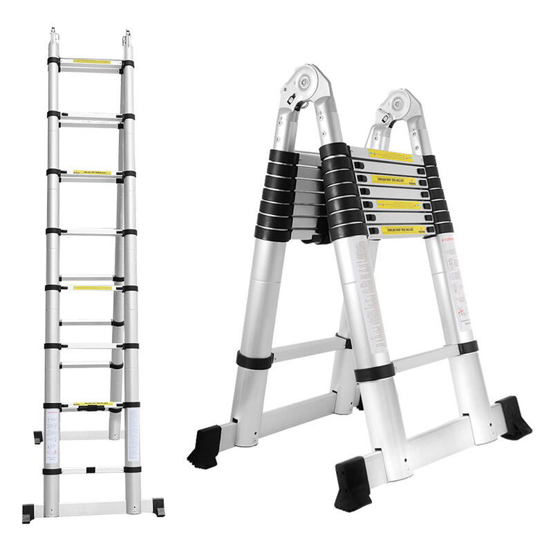 Chelle télescopique. escabeau. échelle polyvalente. échelle pliante jusqu'à 150kg. échelle multifonctions Portable Pliante 2.5+2.5m. 5m - Hengda