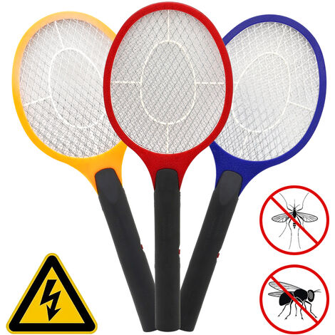 3X Elektrische Fliegenklatsche Mücken Insektenschläger Insektenvernichter 