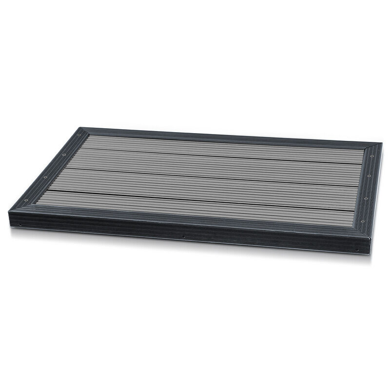 Elément de sol en wpc Elément de sol wpc antidérapant douche extérieure anthracite douche extérieure plaque de sol - Hengda
