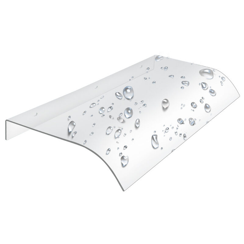 Hengda Auvent de Porte Auvent Marquise pour Porte Protection Extérieure Contre la Pluie et Intempéries 40 x 80 cm montage mural extérieur