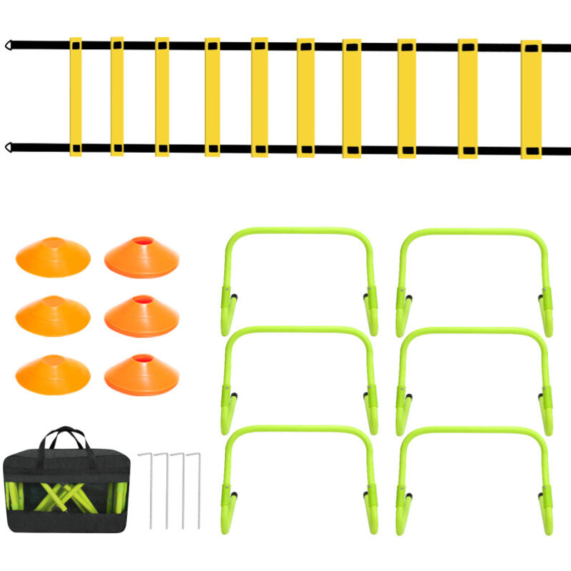 Entraînement à l'agilité Haies de coordination Réglable Échelle de coordination Plots de Marquage Aide à l'entraînement - Hengda