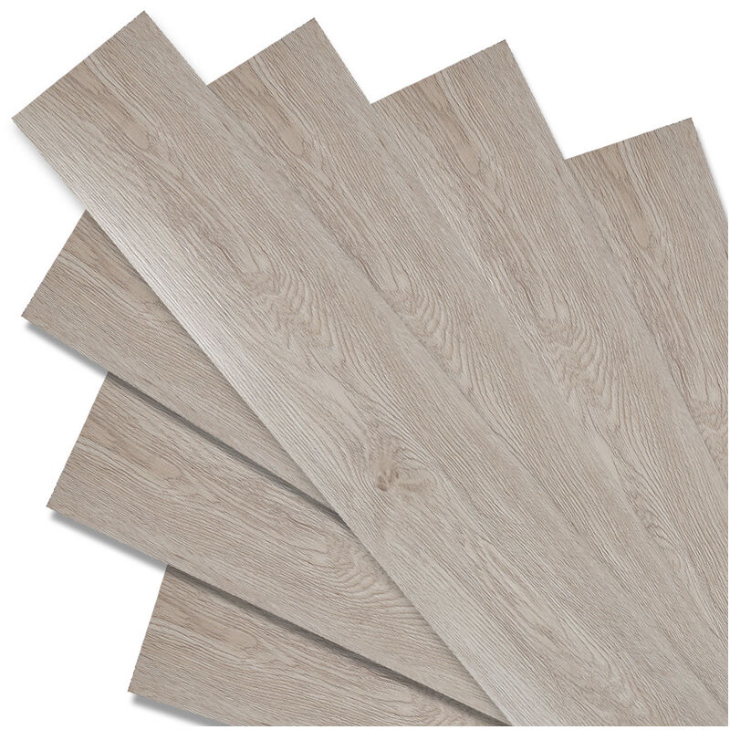 Env.10m² Sol vinyle Chêne Blanc Oak Adhésif Stratifié Vinyle - Hengda