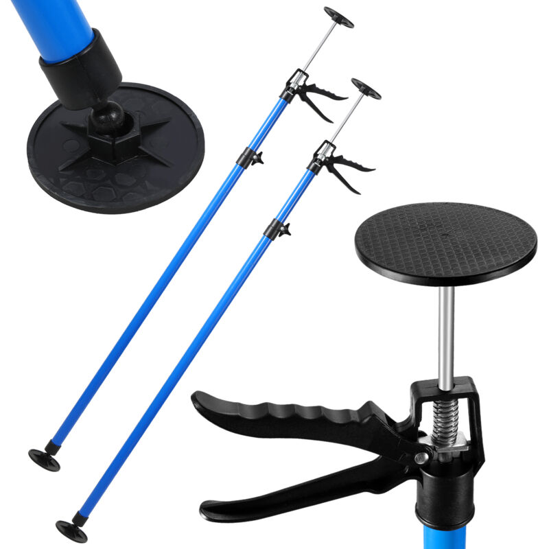 Tai de Soutien réglable hauteur 1.15m-2.90m, Étai de montage en acier, 2 pièces - Hengda