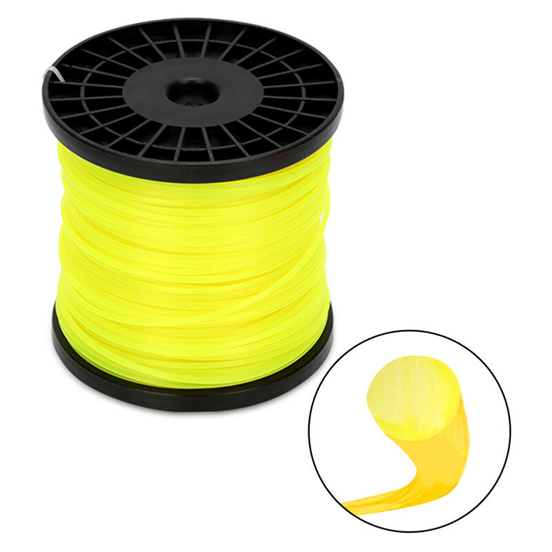 Fil de coupe 100M Fil de tonte pour débroussailleuse Nylon Roll Trimmer Jaune Rond 2.4mm - Hengda