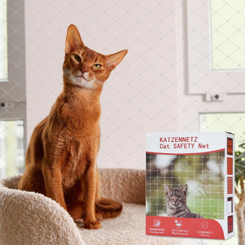 Einfeben Filet de Protection pour Chat Filet pour chats Autres accessoires pour chats Filet de protection pour chats résistant aux intempéries Filet