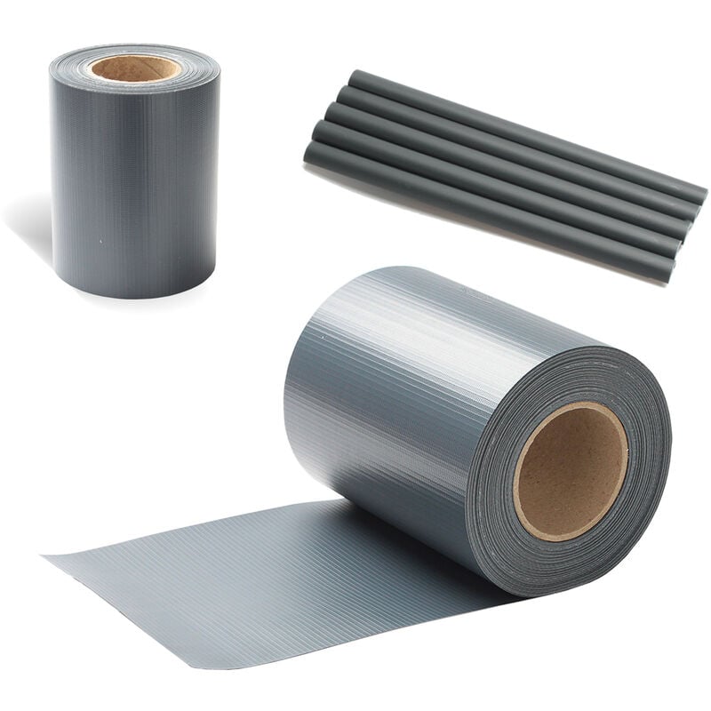 Cran d'intimité de jardin pvc Brise vue brise vent canisse et brande.8x70m.anthracite - Hengda