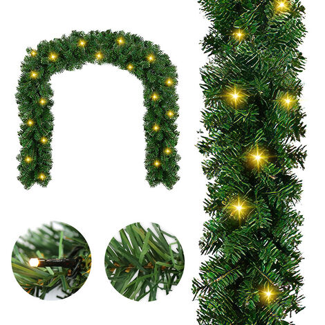 Guirlande de Noël imitation sapin 5m 100 LED Télécommande - Le Poisson Qui  Jardine
