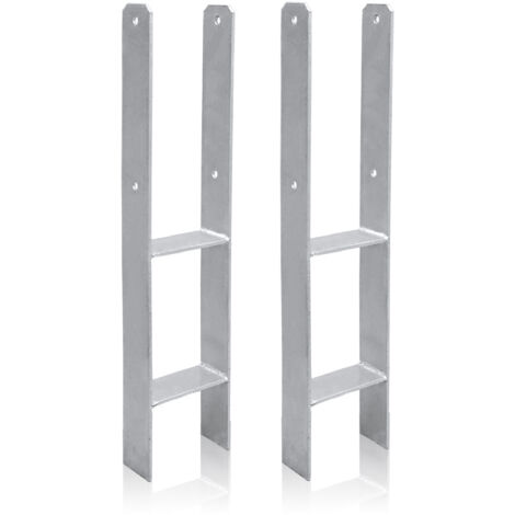 Hengda H-Anchor Supporto per pali Ancoraggio per pali zincato a caldo 600MM Ancoraggio per pali H 101MM